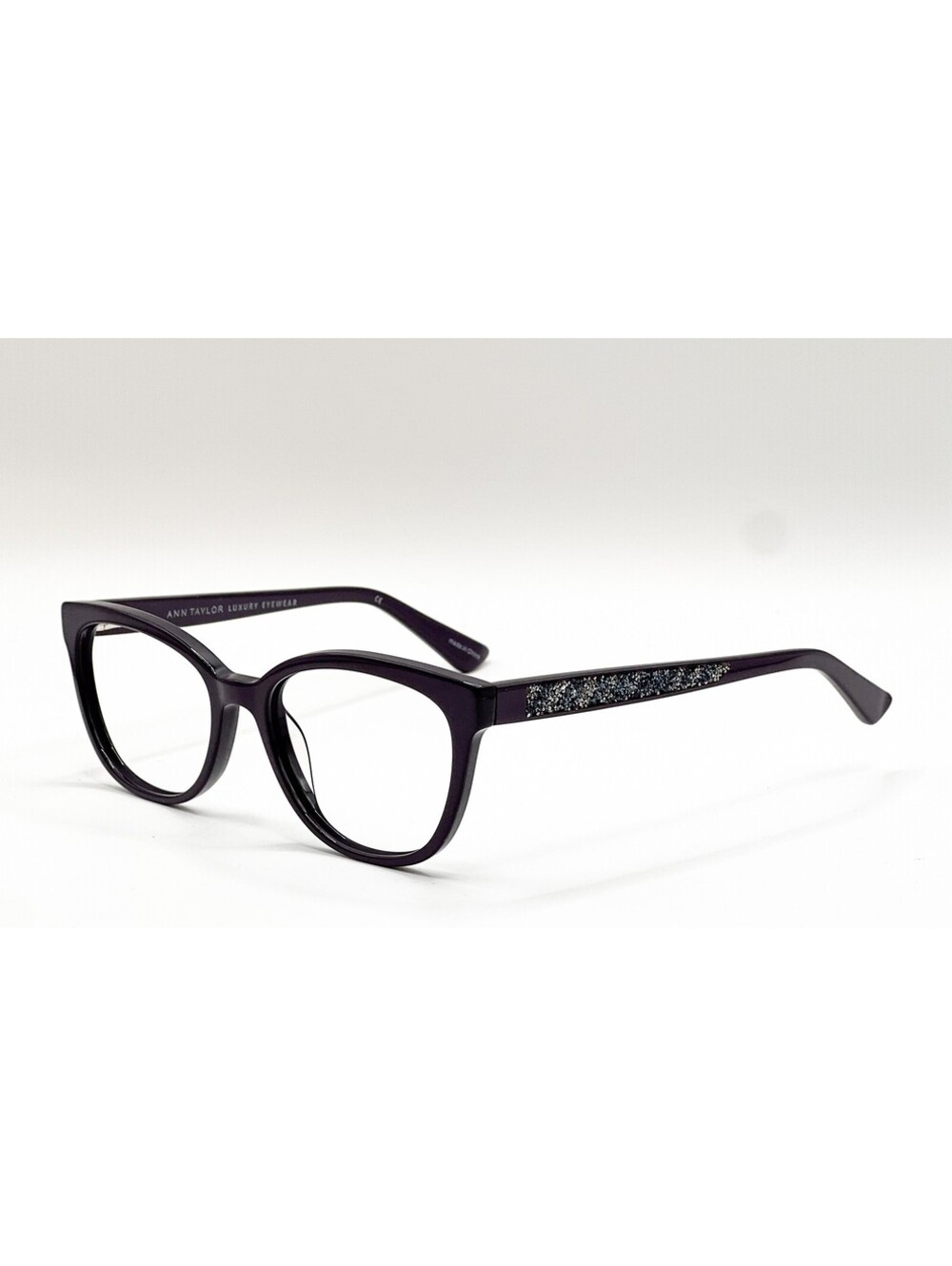 Ann Taylor AT001 C03 Dark Purple Cat Eye Authentic Eyeglass Frames 51-17-135